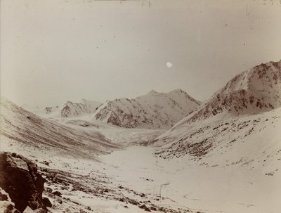 Oxus-forrás gleccser Wakhjir felől alkotó: Aurel Stein