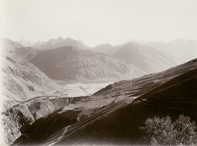 A Pamír folyó és a Hindukuszi-folyó találkozása a Hindukuszi-folyón túl alkotó: Aurel Stein