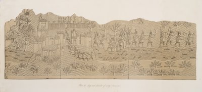 Egy város ostroma és kifosztása (Kouyunjik), Ninive emlékműveiből, kocsma. 1849 alkotó: Austen Henry Layard