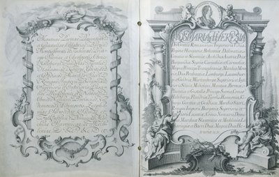 Marie-Antoinette osztrák főhercegnő és a francia Dauphin Lajos házassági szerződésének osztrák ratifikálása, 1770. április 23. alkotó: Austrian School