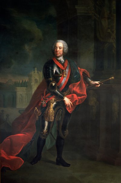 Leopold Joseph von Daun gróf (1705-66), mezőmarshall és osztrák főparancsnok a hétéves háború alatt, legyőzve Nagy Frigyest Kolin ostrománál alkotó: Austrian School