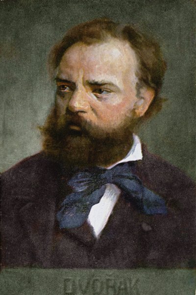 Antonin Dvorakot (1841-1904) 1914 előtt ábrázoló képeslap alkotó: Austrian School