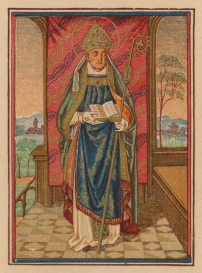 Szent püspök (kromolit) alkotó: Austrian School