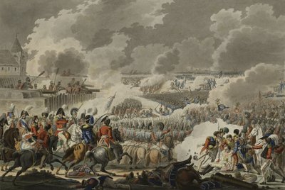 The Battle of Waterloo, 1815. június 18., kiadó: Artaria and Co, 1820 körül (színes rézkarc) alkotó: Austrian School