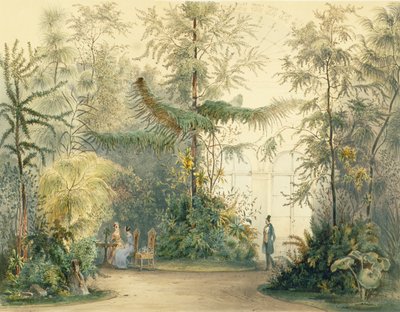 A Hofburg-palota télikertje, Bécs, 1852 (lásd még: 170851, 171910) alkotó: Austrian School