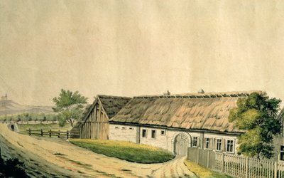 Franz Joseph Haydn (1732-1809) szülőháza az alsó-ausztriai Rohrau városában. alkotó: Austrian School