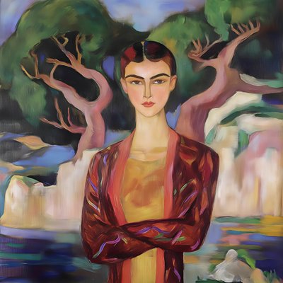 Nyugodt női portré alkotó: Avanesova Elena