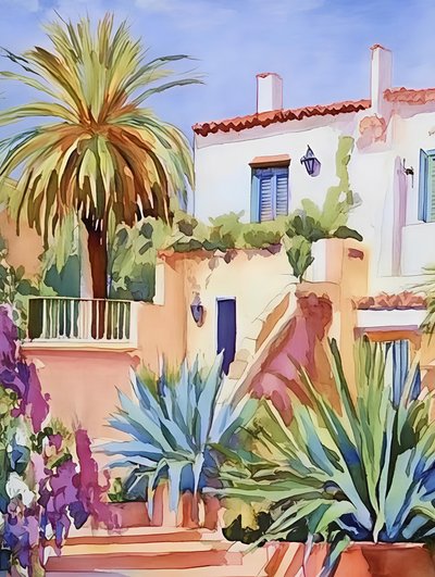 Napos mediterrán villa alkotó: Avanesova Elena