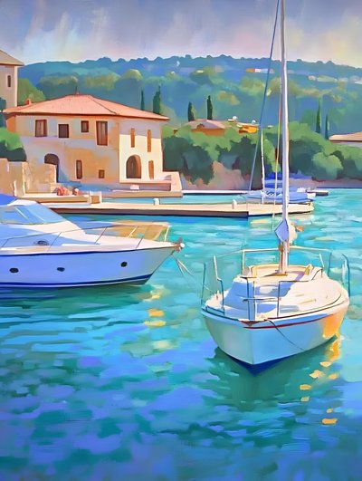 Turquoise Harbor Hajók alkotó: Avanesova Elena