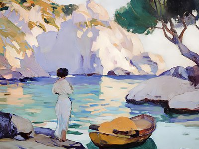 Nő a nyugodt öbölnél alkotó: Avanesova Elena