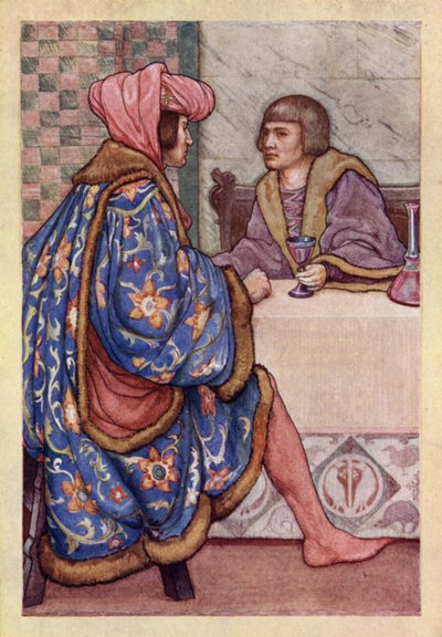 John Keats: Isabella, Or, The Pot Of Basil (színes litó) alkotó: Averil Mary Burleigh