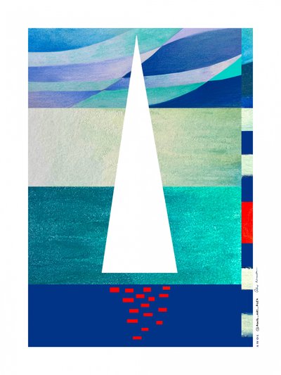 Minimalista óceáni vitorlázás alkotó: Awol Art Alex