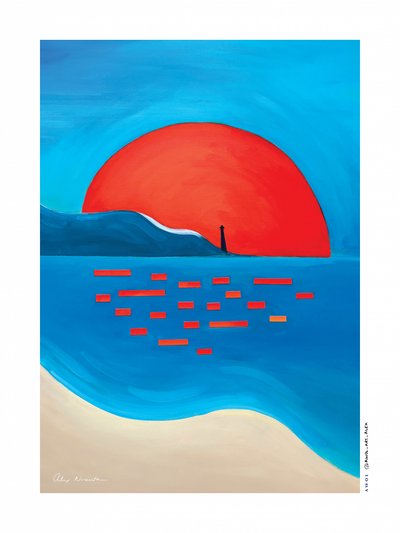 Vörös nap világítótornya alkotó: Awol Art Alex