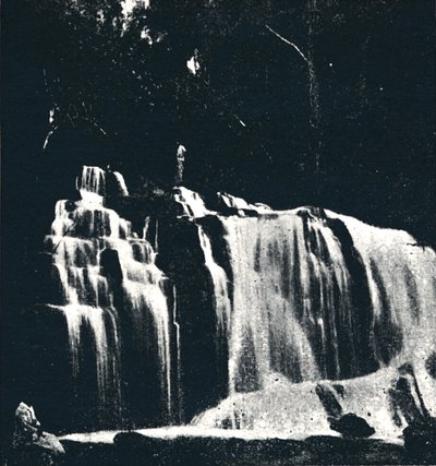 Vízesés a Rio Dourado Lencoes-on, 1895 alkotó: Axel Frick