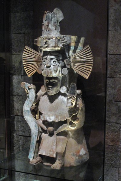 Füstölő Tlaloc isten alakjában, Tlahuac, késő posztklasszikus időszak, 1500 körül alkotó: Aztec