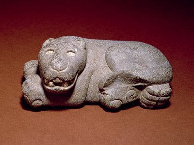 Fekvő Jaguár, 1440-1521 alkotó: Aztec