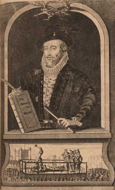 Sir Walter Raleigh portréja, 1750-1760. alkotó: B. Cole