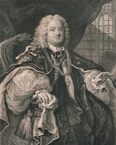 Benjamin Hoadly, 1676-1761, angol pap, XIX. alkotó: B Holl