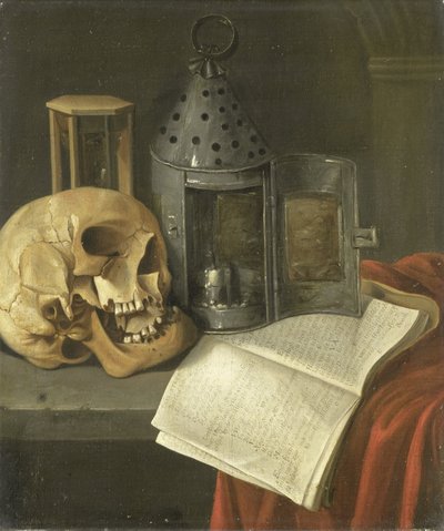 Vanitas csendélet alkotó: B. Schaak