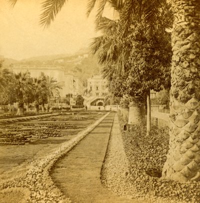 Monte Carlo, a kaszinóból nézve, 1897. alkotó: B. W. Kilburn