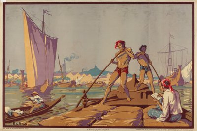 Rangoon Port, a „Burma: A gazdag erőforrások földje” sorozatból alkotó: Ba Nyan