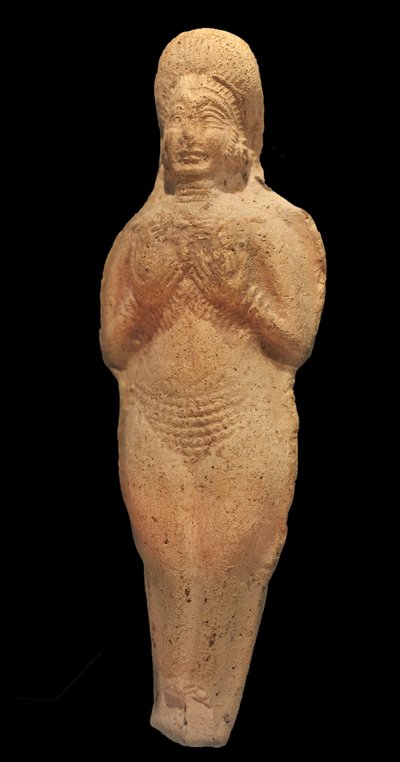 Meztelen nő figurája. Terrakotta, Babilon, Kr.e. 2. évezred. Musee de la Castre, Cannes. alkotó: Babylonian
