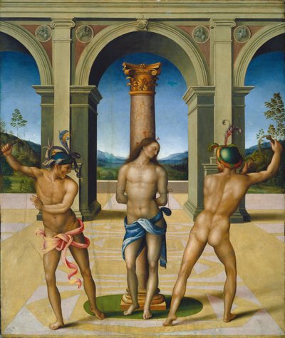 Krisztus korbácsolása c. 15121515. alkotó: Bacchiacca