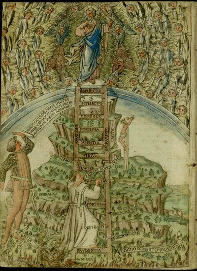 Baldini, Baccio - Az erény létrája 1477 alkotó: Baccio Baldini