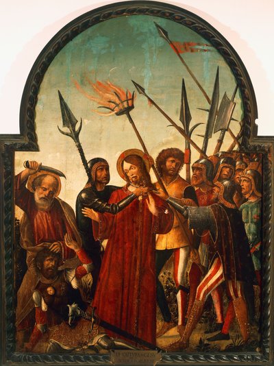 Krisztus elfogása, Baldassare di Matteo Carrari (kb. 1460-1520) alkotó: Baldassare di Matteo Carrari