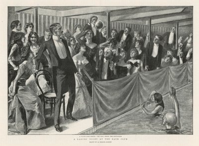 Hölgyek estje a Bath Clubban (litho) alkotó: Balliol (after) Salmon