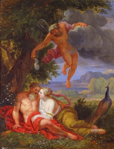 A hipnosz aludni küldi Jupitert és Junót alkotó: Balthasar Beschey