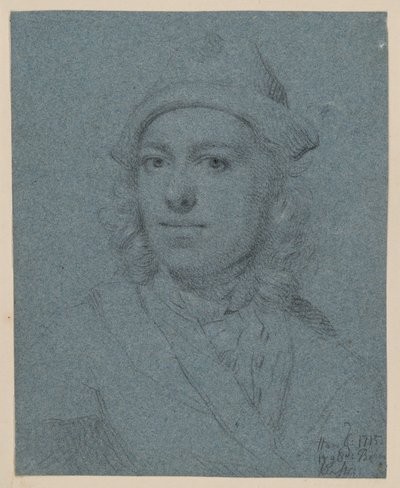 Fiatal férfi mellképe sapkában, szemből alkotó: Balthasar Denner
