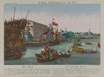 ?New York látképe?, 1776 körül alkotó: Balthasar Friedrich Leizelt