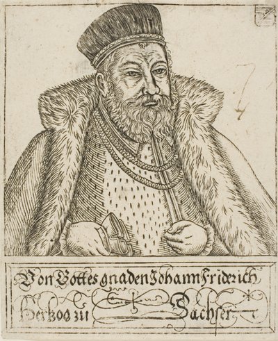Johann Friedrich, a szász hercegek és választófejedelmek csoportjától alkotó: Balthasar Jenichen