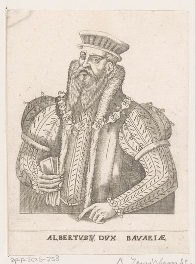 V. Albrecht bajor herceg portréja alkotó: Balthasar Jenichen