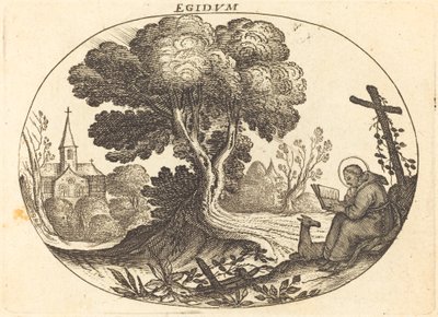 Szent Egidius és egy őzike alkotó: Balthasar Moncornet