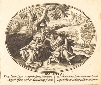 Szent Erzsébet repülése a csecsemő Szent Jánossal alkotó: Balthasar Moncornet