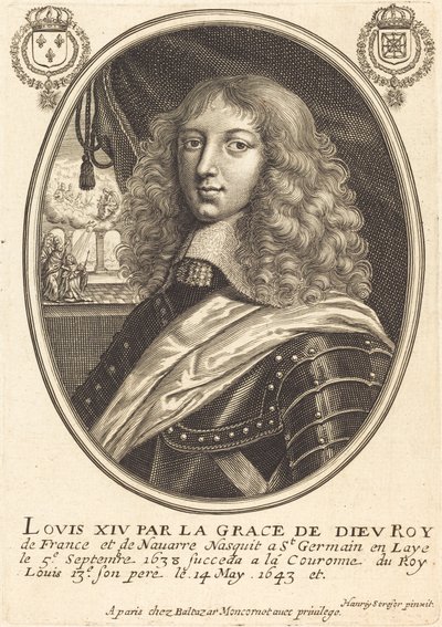 XIV. Lajos francia király alkotó: Balthasar Moncornet after Henry Stresor
