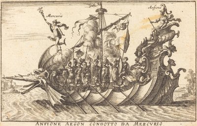 A Mercury által vezetett argon amfion alkotó: Balthasar Moncornet after Remigio Cantagallina