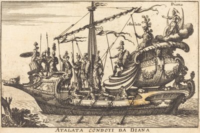 Az Atalantát Diana vezényelte alkotó: Balthasar Moncornet after Remigio Cantagallina