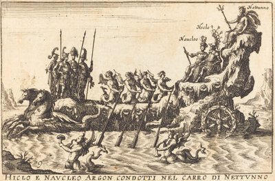 Hiclo és Naucleus Argon vezette a Neptunusz szekerét alkotó: Balthasar Moncornet after Remigio Cantagallina