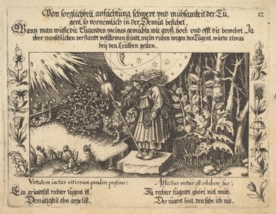 Az erény gondos megbecsüléséből, nehézkedéséből és fáradozásából, különösen az alázatban..., 1652. alkotó: Balthasar Schwan