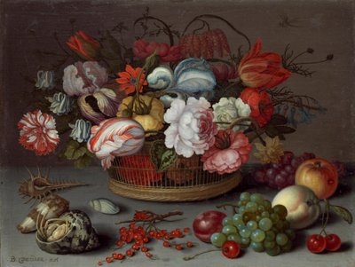 Virágkosár, 1622 körül alkotó: Balthasar van der Ast