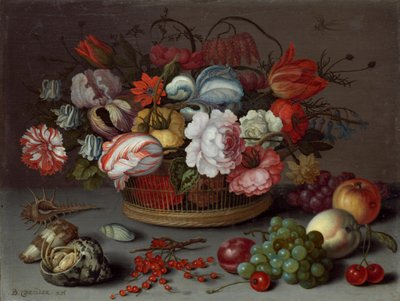 Virágkosár, c. 1622. alkotó: Balthasar van der Ast