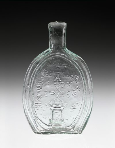 Figurás lombik, c. 1847 (ólommentes üveg) alkotó: Baltimore Glass Works