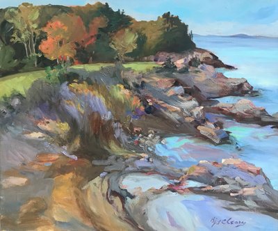 Maine Coast, 1980-95 körül (olaj, vászon) alkotó: Barbara Cleary