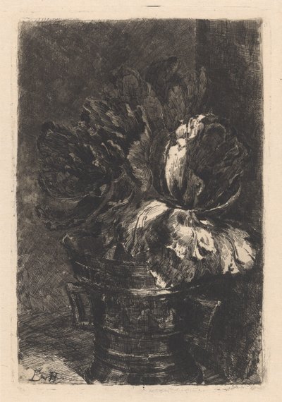 Tulipánok rézmozsárban alkotó: Barbara Elisabeth van Houten