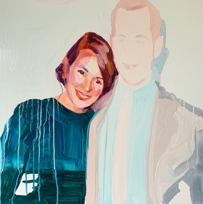 Nosztalgia, 2021 (olaj, poliészter vászon) alkotó: Barbara Hoogeweegen