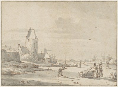 téli táj alkotó: Barend Cornelis Koekkoek (attributed to)