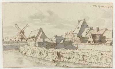 Kilátás a sírra, Észak-Brabantban alkotó: Barend Klotz (attributed to)